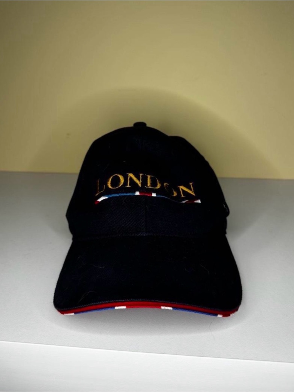 Black 'LONDON' Embroidered Baseball Cap